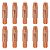 Kit 10 Bico De Contato 0.9mm M6x28 Para Tocha Mig 24KD - Imagem 1