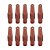 Kit 10 Bico de Contato 0.8mm M5 Para Tocha MIG Push Pull - Imagem 1
