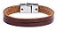 BRACELETE COURO SOLETA HAVANA DUAS TIRAS COD B1005 - Imagem 2