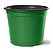 Pote Vaso de Plástico Flexível tipo Holambra NP 15 Nutriplan cor VERDE/PRETO - Imagem 1