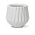 Vaso Origami Redondo 30 cor Branco 30cm x 27,5cm Nutriplan - Imagem 1