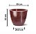 Vaso de Polietileno Classic Redondo 33 Rubi - Imagem 2
