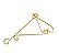 Suporte de Parede Luxo Dourado Nutriplan Médio - Imagem 1