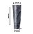 Vaso de Polietileno Classic Cone 100 Nutriplan cor Grafite - Imagem 2