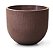 Vaso de Polietileno Redondo RELEVO N 40 Nutriplan cor Tabaco - Imagem 1