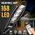 Luzes solares LED para jardim com sensor de movimento-Até 168 LEDS - Imagem 19