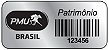 Comprar Etiquetas Patrimonio em Aluminio com codigo de barras frete gratis - Imagem 1