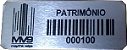 Comprar Etiquetas Patrimonio em Aluminio com codigo de barras frete gratis - Imagem 4