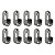 10 Suporte Cabideiro Tubo Oblongo Oval - Imagem 1