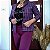Blazer  Xadrez Lilas 42 - Imagem 1