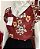 Blusa na Cor Vinho Estampada Flores TAM  G - Imagem 6