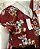 Blusa na Cor Vinho Estampada Flores TAM  G - Imagem 7