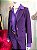 Conjunto Terno Alfaiataria Roxo Feminino TAM M - Imagem 10