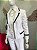 Conjunto Alfaiataria Branco Risca de Giz TAM- 40 - Imagem 4
