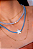 Choker Cristais Azul com Estrela do Mar em Resina - Imagem 1