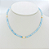 Choker Pedra Natural Ágata Azul com Pérolas de Água Doce - Imagem 1