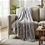Manta Estampada Basics Cinza NC Home 1,80 X 2,00 - Imagem 3