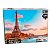 Quebra Cabeça de 1000 peças brinquedo cartonado Torre Eiffel Paris 63cm x 45,5cmm - Imagem 3