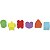 Brinquedo Casinha Didática Formas Geométricas Colorido Infantil em Madeira MDF - Imagem 6