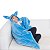Manta Cobertor TV Infantil com Capuz Cachorro Azul - Imagem 4