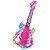 Guitarra com Microfone Musical Infantil Pedestal Rosa - Imagem 3