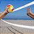 Bola de Vôlei Colorida Praia Quadra N.5 Azul e Vermelha Esportes - Imagem 4
