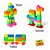 Blocos de Montar Infantil 84 peças Super Blocos Brinquedo Educativo Paki Toys - Imagem 5