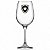 Taça de Vinho do Botafogo Grande Drinks Barone 490ml em Vidro Cristal na Caixa - Imagem 2