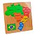 Quebra Cabeça de Madeira Mapa Geográfico do Brasil 30 Peças - Imagem 1