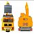 Escavador Caminhão Elétrico Bate e Volta Amarelo com Luzes e Som - Imagem 4