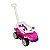 Carrinho de Passeio Infantil Quadriciclo Rosa com Proteção e Empurrador até 25 KG - Imagem 1
