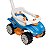 Carrinho de Passeio Infantil Quadriciclo Azul com Proteção e Empurrador até 25 KG - Imagem 2