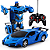 Carro de Controle Remoto Lamborguine Transforma em Robô Transformers 1:18 Brinquedo - Imagem 3