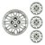 Jogo de Calota Idea Attractive Aro 15 2011/2013 GRID 045CP - Imagem 1