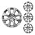 Jogo de Calota Peugeot 206/207/208 Aro 14 2015/2016 GRID 410CB - Imagem 1