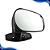 Retrovisor Fixo Reversível Universal Preto - BLAWER - Imagem 2