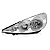 Farol Peugeot 207 Cromado (1998/2005) - MG - Imagem 3