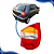 Lanterna Traseira Palio Tricolor Carcaça Vermelha 2001 2002 2003 MG - Imagem 1