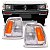 Lanterna Dianteira Hilux Cristal/Ambar Cromada 1992/2001 TYC - Imagem 1