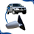 Retrovisor Gol G3/G4 Elétrico para Pintura 2000/2010 FICOSA - Imagem 1
