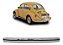 Lamina Traseira Cromada Parachoque Fusca 1977 1978 1979 1980 1981 1982 1983 1984 1985 1986 - DTS - Imagem 1