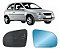 Lente Retrovisor Azul C/Base Corsa 1994 1995 1996 1997 1998 1999 2000 2001 - METAGAL - Imagem 1