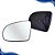 Lente Retrovisor Corsa Com Base Prata (1994 1995 1996 1997 1998 1999 2000 2001) - METAGAL - Imagem 2