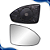 Lente Retrovisor Cruze Com Base e Sem Aquecedor (2012 2013 2014 2015 2016) - Original METAGAL - Imagem 3
