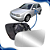 Lente Retrovisor Golf Com Base Prata (1999 2000 2001 2002 2003 2004 2005 2006) - METAGAL - Imagem 1