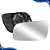 Lente Retrovisor Golf Com Base Prata (1999 2000 2001 2002 2003 2004 2005 2006) - METAGAL - Imagem 2