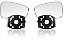 Lente Retrovisor New Fiesta Com Base 2011 a Diante METAGAL - Imagem 1