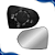 Lente Retrovisor Onix/Prisma Com Base (2012 2013 2014 2015 2016) -  METAGAL - Imagem 2