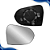 Lente Retrovisor Onix/Prisma Com Base (2012 2013 2014 2015 2016) -  METAGAL - Imagem 3