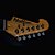 Guitarra Washburn S1TS tobacco sunburst com headstock invertido e captacao S S S - Imagem 6